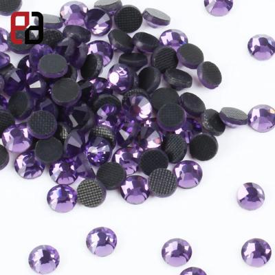 China SS16 Purple Nickel Free Tanznite Loose Beads Hot Fix Iron On Rhinestone Wholesales for sale