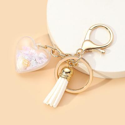 China Durable New European Horse Face Time Gem Pendant Fashion Diamond LOVE key chain fancy for sale