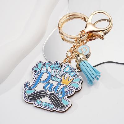 China Durable Factory Direct Sales Private Custom Alloy Drop Oil Seal Glaze Festival Gift Pu Tassel Key Chain Pendant for sale