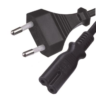 China Korean Consumer Electronics 2 Pole Power Cord For Shaver Or Other Electrical Device for sale