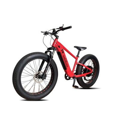 China Cheap Aluminum Alloy 48V 500W 750w 14Ah Lithium Battery Motor 26 Inch Fat Tire Mountain Ebike for sale