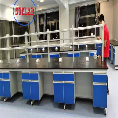 China Heat Resistant Laboratory Working Table Lab Casework 3000*1500*850mm for sale