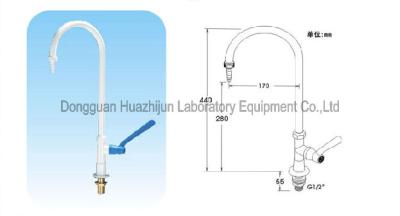 China Un grifo de agua de laboratorio de escritorio de puerto único. Fabrica de grifo de agua de laboratorio. en venta