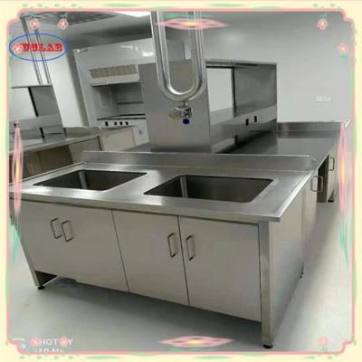 China Silber aus Edelstahl Laborbank Labormöbel 1500*750*900MM zu verkaufen