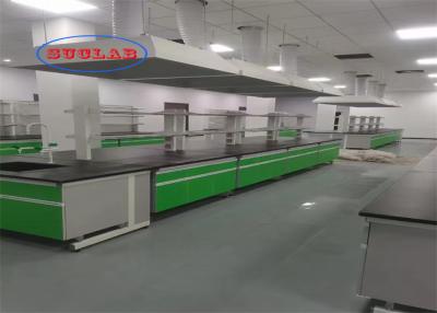 China Chemical Resistant Epoxy Or Phenolic Resin Worktop C Frame Chemistry Lab Workbench Suppliers for sale