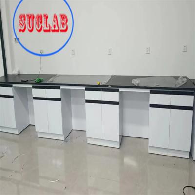 China Steel Wood  Modular Lab Benches Hong Kong C-shared Handle and Insertion Aluminum Alloy Handle for sale