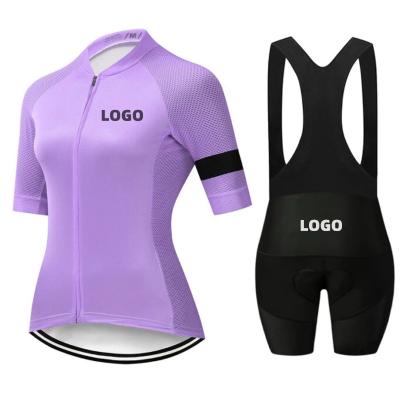 China 2022 Supplier Cycling Womens Tank Top Breathable Cycling Short Sleeves Set Polyester Quick Dry Comfort for sale