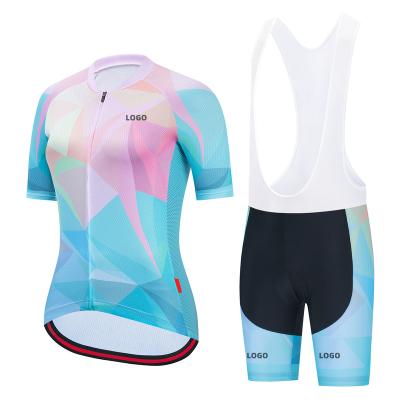 China OEM OBM Breathable Women's Comfortable Cycling Tank Top With Bib Short Suits Cycling Wear Jacket for sale