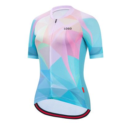 China Hot Sale Women's Breathable Comfortable Cycling Tank Top With Bib Short Suits Cycling Wear Jacket for sale