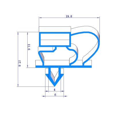 China The seal for fridge/refrigerator/cabinet/refrigerator door rubber seal making storage profiles 022 A sealer for refrigerator for sale