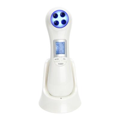 China Portable Multifunctional Anti LED Face Lift Wrinkle Face Massager RF&EMS Skin Care Beauty Device for sale