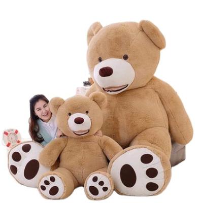 China Super Size Birthday Gifts Stuffed Teddy Bear America Giant Plush Toy Short Soft Plush Valentine Gifts for sale