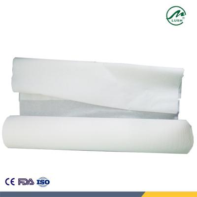 China Hot Selling 2018 Paper and PE Film 1 Ply Hospital Paper Bed Roll Disposable 2-ply Examination Sheet Roll for sale