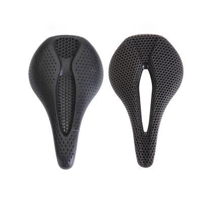 China 3D Motion Printed Carbon Fiber Honeycomb Saddle For Road Mountain Bikes for sale