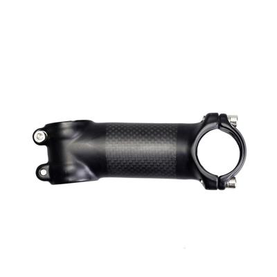 China Carbon fiber + holder aluminum bicycle handlebar small diameter 25.4 stem without logo YS-BS003 for sale