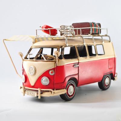 China New classic/postmodern HANDMADE CAMPER VAN, MODEL BUS DECORATION FOR BIRTHDAY GIFTS for sale