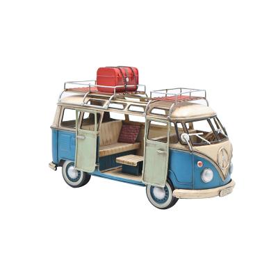 China Gift Vintage Van Bus Model For Home Minimalist Office Decor Craft And Decor for sale