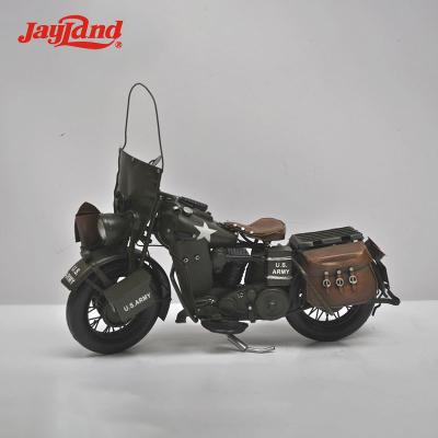 China Europe Vintage Industrial Style Iron Art Metal Craft Manual Motorcycle Models for sale