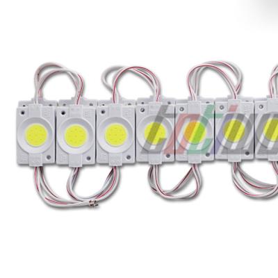 China Flash / Blister COB 2.4W DC 12v /cool LED High Density Warm White White IP 68 Module for sale