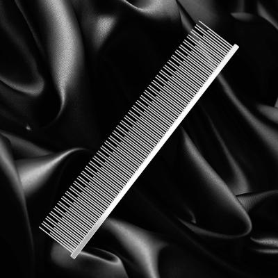 China ODM Viable Baoli Comb Pour Chien Pet Row Comb 220x40mm Double Ease To Sweep Stainless Steel Pins Piano Comb Pet Hair Dog Carding Comb for sale