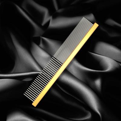 China ODM Viable Hond Baoli kam 130x21mm pet grooming hair stainless steel needle comb face usher comb for dogs and cats for sale