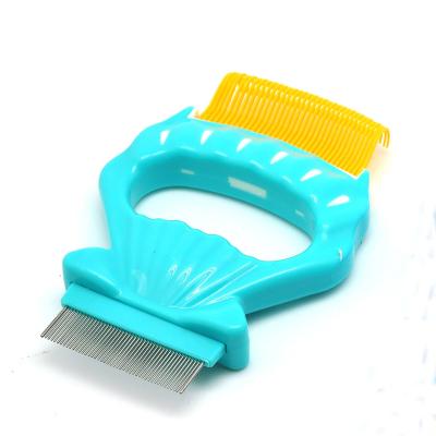 China Viable Memory Hardware Deshedding Tool For Pet Cat Dog Pet Hair Removal Brush Pet Dematting Comb Shell Brush for sale