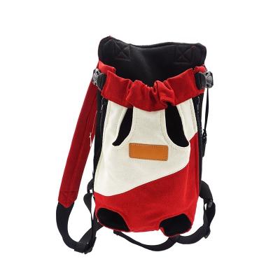 China ODM Baoli Mochila Para Mascotas Canvas Pet Viable Lightweight Dog Travel Backpack Carrier Backpack Outdoor Pet Walking Bag for sale