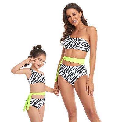 China 2022 QUICK DRY New Have Babies Bikini Toddler Kids Designers Children Swimsuit Mom and Daughter Current Family Matching Swimwear for sale