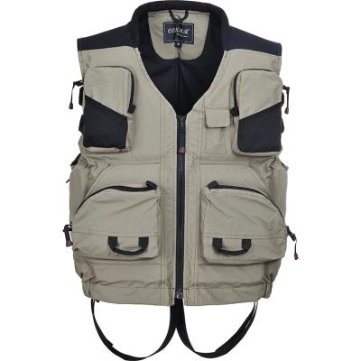 China Wholesale Cheap Breathable Life Vest Fishing Multi Pocket Fishing Vest for sale