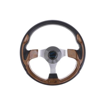 China 3 Spoke BZFX-A11X Marine Steering Wheel Non Directional PU For Boat Yacht for sale