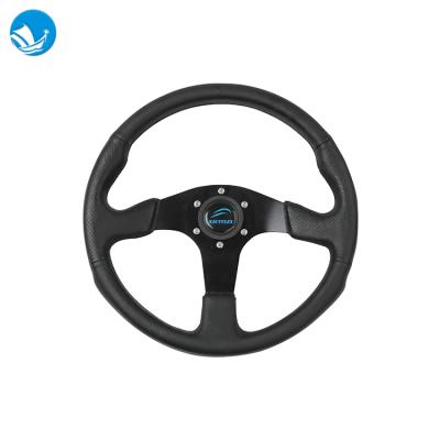 China 3 Spoke BZFX-A07X Non Directional Steering Wheel Aluminum Alloy Steering Wheel For Marine Yacht Vessels Marine Supplier for sale