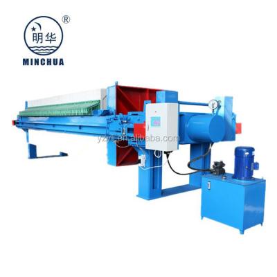 China food & Beverage Plant Minghua Full Automatic Chamber Filter Press, Sewage Filter Sludge Residue Aluminum Oxide Use for sale