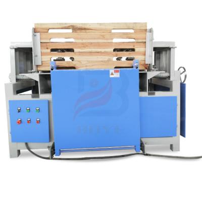 China Construction worksÂ   Automatic Double Head Wood Pallets Notcher / Wood Pallet Notching Machine zu verkaufen