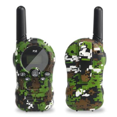 China Color Wireless Children Camouflage Battery Outdoor Mini Walkie Talkie Children's Outdoor Children's Birthday Gift for sale