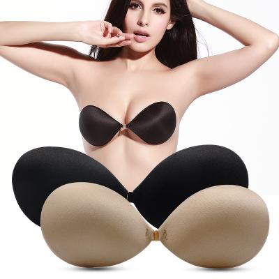 China Comfortable Dropship Ultra Lift Up Effect Backless Women Bra Set Frontless Bra Kit Strapless Seamless Adjustable Sports Bra for sale