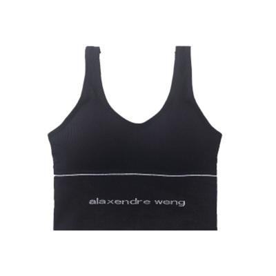 China Other Bodybuilding Tank Top Women Tank Top Elastic Stretch Workout Tank Tops Gym Women CARTOON Clothing Black White Quantity OEM for sale