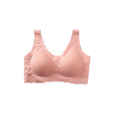 China BH Breathable High Quality Bra Comfortable Wear And Lift Gathering Without Ring Bulk Cheap Bra Lace Full Cup Back Lace Bra for sale