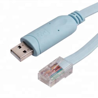 China USB To RJ45 FTDI Chip RS232 Console Cable 1.8M USB To Serial Rollover / RS232 Console Cable For Cisc Routers RJ45 for sale