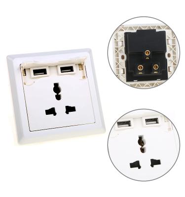 China Dual USB Ports China Plug Charging Wholesale Smart Price 2 Years Warranty Usable 5V USB Wall Socket for sale