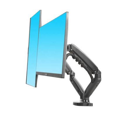 China Full Motion Spring Dual Mount LCD Bracket Arm Desk Mount Flat Panel Bracket Desk Mount For 17-30inch 17