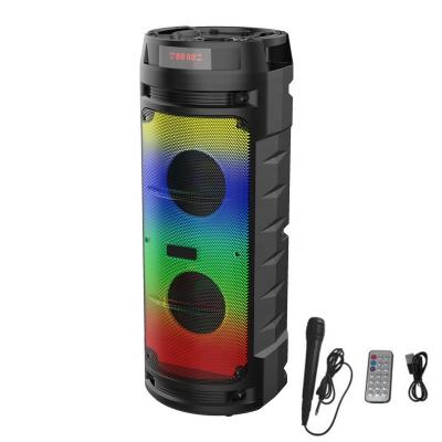 China No Tailgate 5 Inch Portable Wireless Speaker With Flashing LED Lights for sale