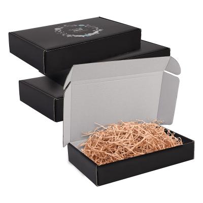 China Recyclable Custom Size Black Corrugated Carrying Box Gift Box Business for sale