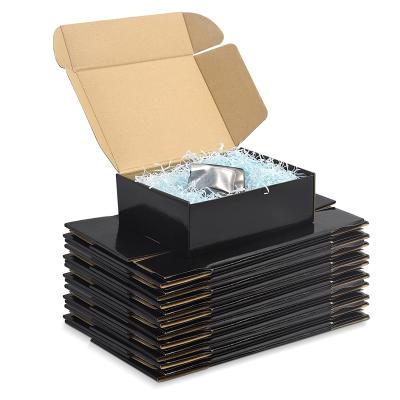 China Recyclable Custom Black Size Clothes Shoes Gift Box Carry Box for sale