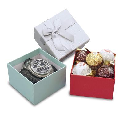 China Recyclable Custom Luxury Bow Box Watch Ring Candy for sale