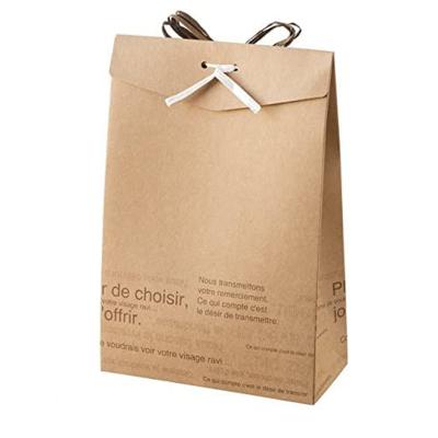 China Kraft paper gift bag with window gifts, recyclable suitable for paper cups, coffee, cookies, desserts and snacks for sale