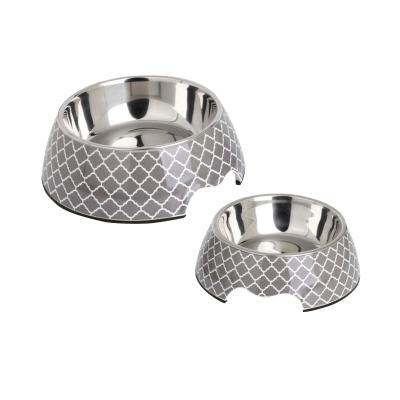 China Viable Wholesale Melamine Dog Bowl Food Bowl Pet Food Stainless Steel Pet Bowl for sale