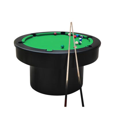 China Factory price modern luxury leather round pool table for sale