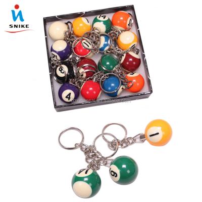 China Traditional Cheap Billiard Ball Billiard Ball Key Ring Key Chain for sale