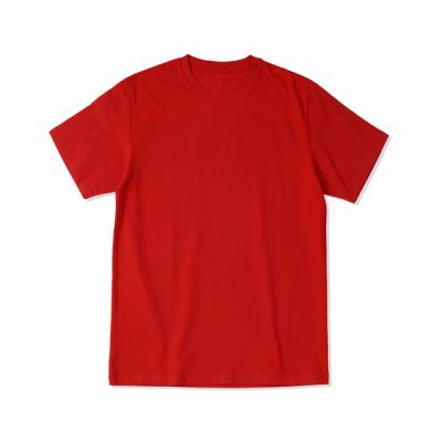 Κίνα Breathable Wholesale Short Sleeve Round Neck T-shirt Custom Flat Heavy 100cotton T-shirt Mens προς πώληση