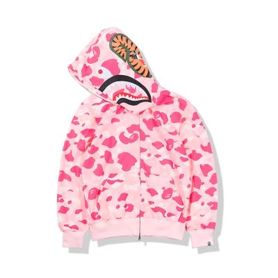 China Anti-pilling 2022 Hot Selling Amazon Fashion Pink Boys Full Zip Up Print Logo Embroidery Lightweight Cotton Men's Hoodies zu verkaufen